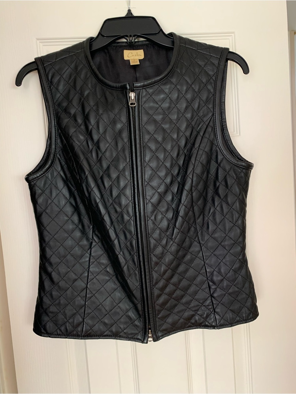 Leather Vest with Full Zip